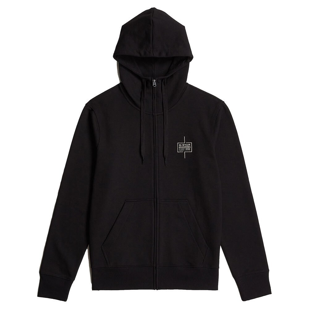 

Толстовка G-Star Logo full zip, черный