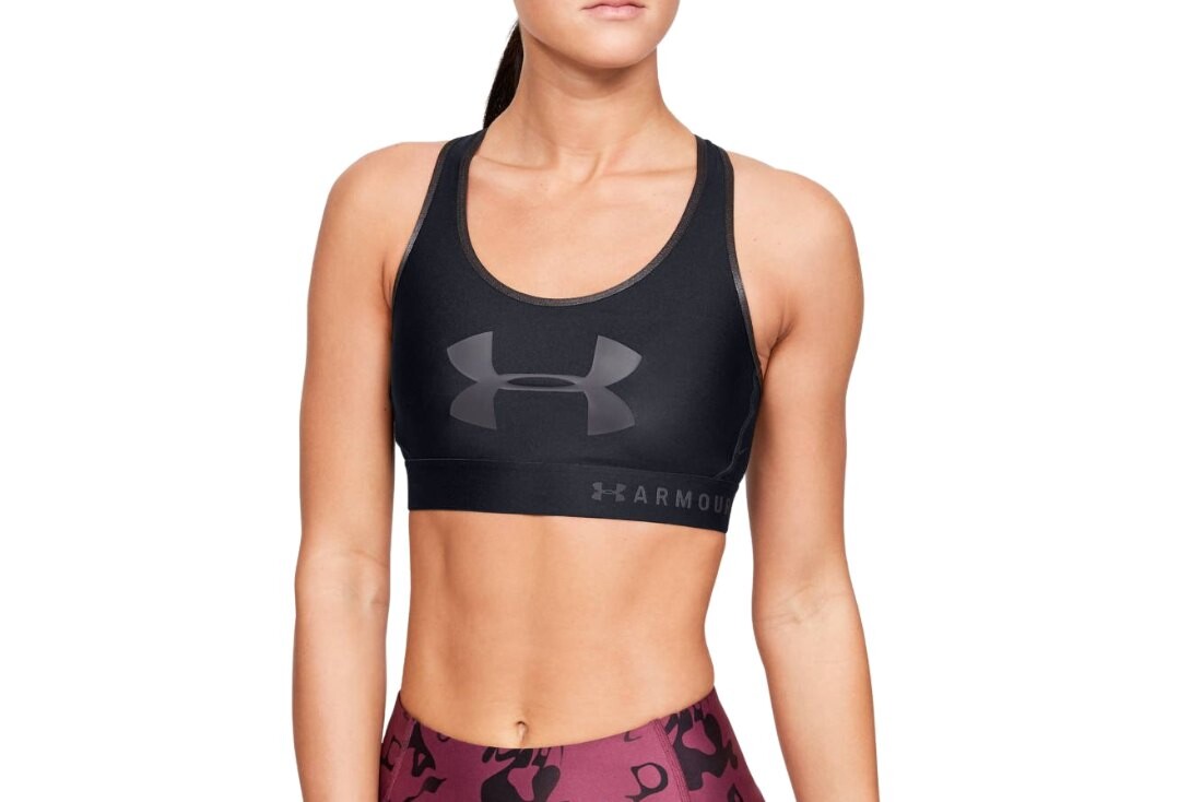 

Бюстгальтер Under Armour Mid Keyhole Graphic, черный