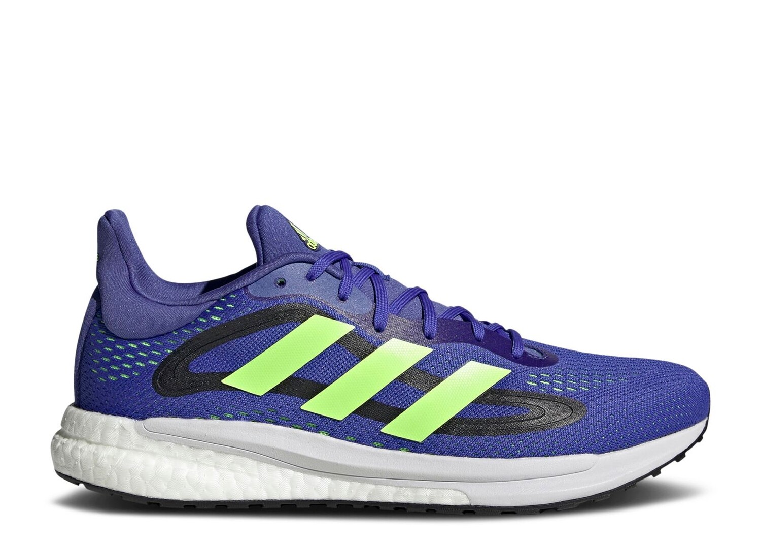 

Кроссовки adidas Solarglide 4 'Sonic Ink Signal Green', синий