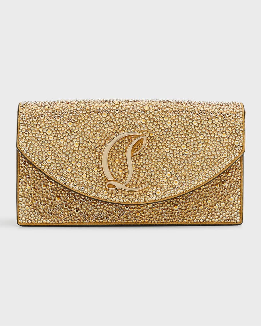 

Маленькая замшевая сумка через плечо Loubi54 со стразами Christian Louboutin
