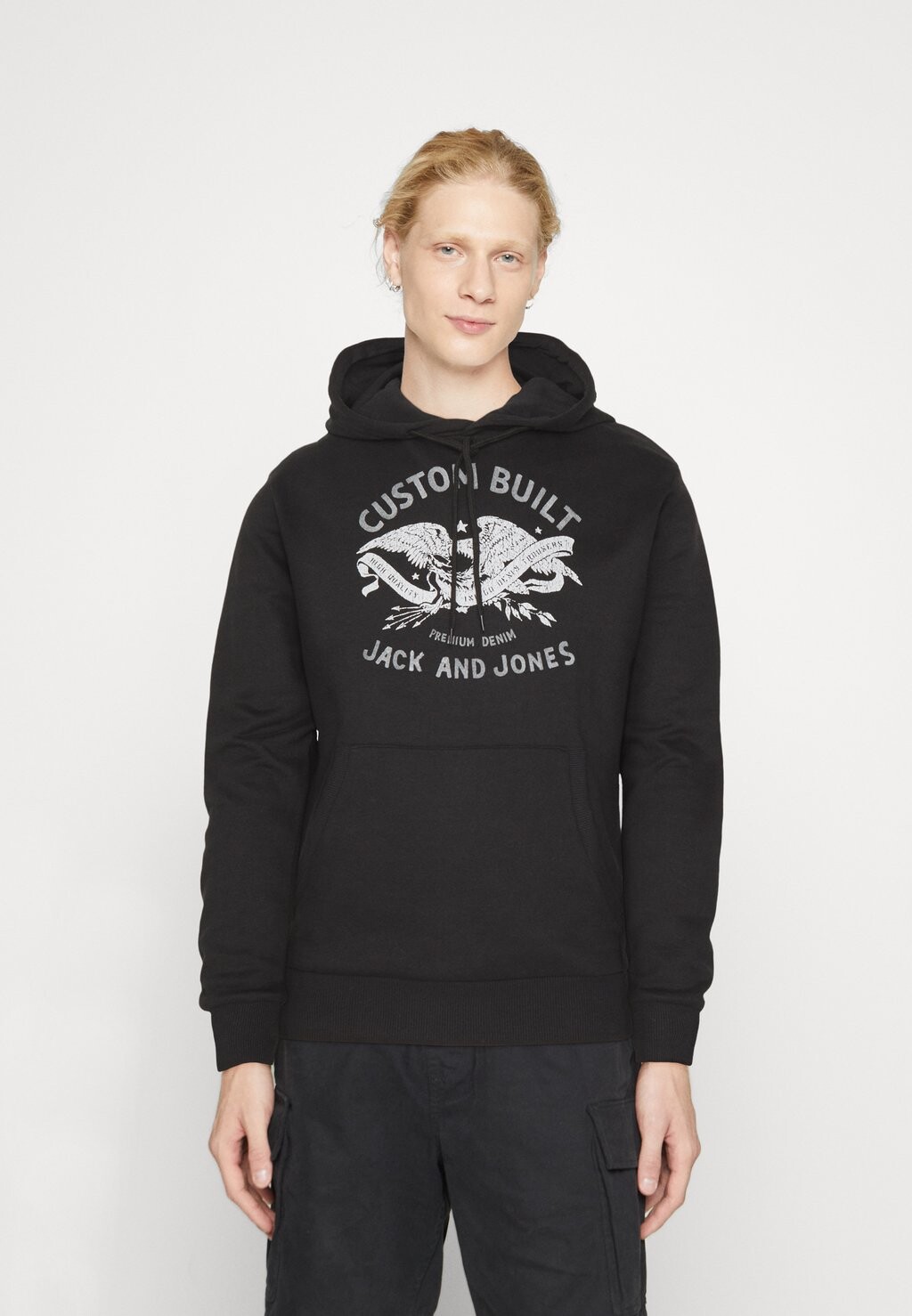 

Толстовка Jjfonne Hood Jack & Jones, черный