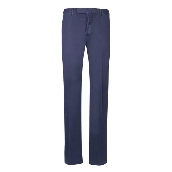 Брюки cotton-blend trousers Incotex, синий