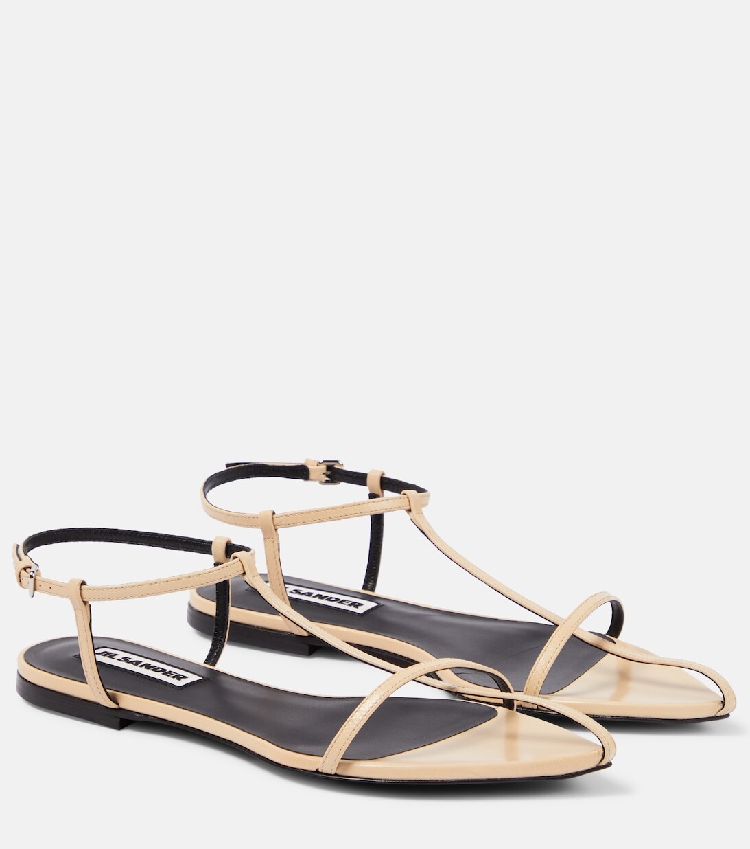 

Кожаные сандалии Jil Sander, белый