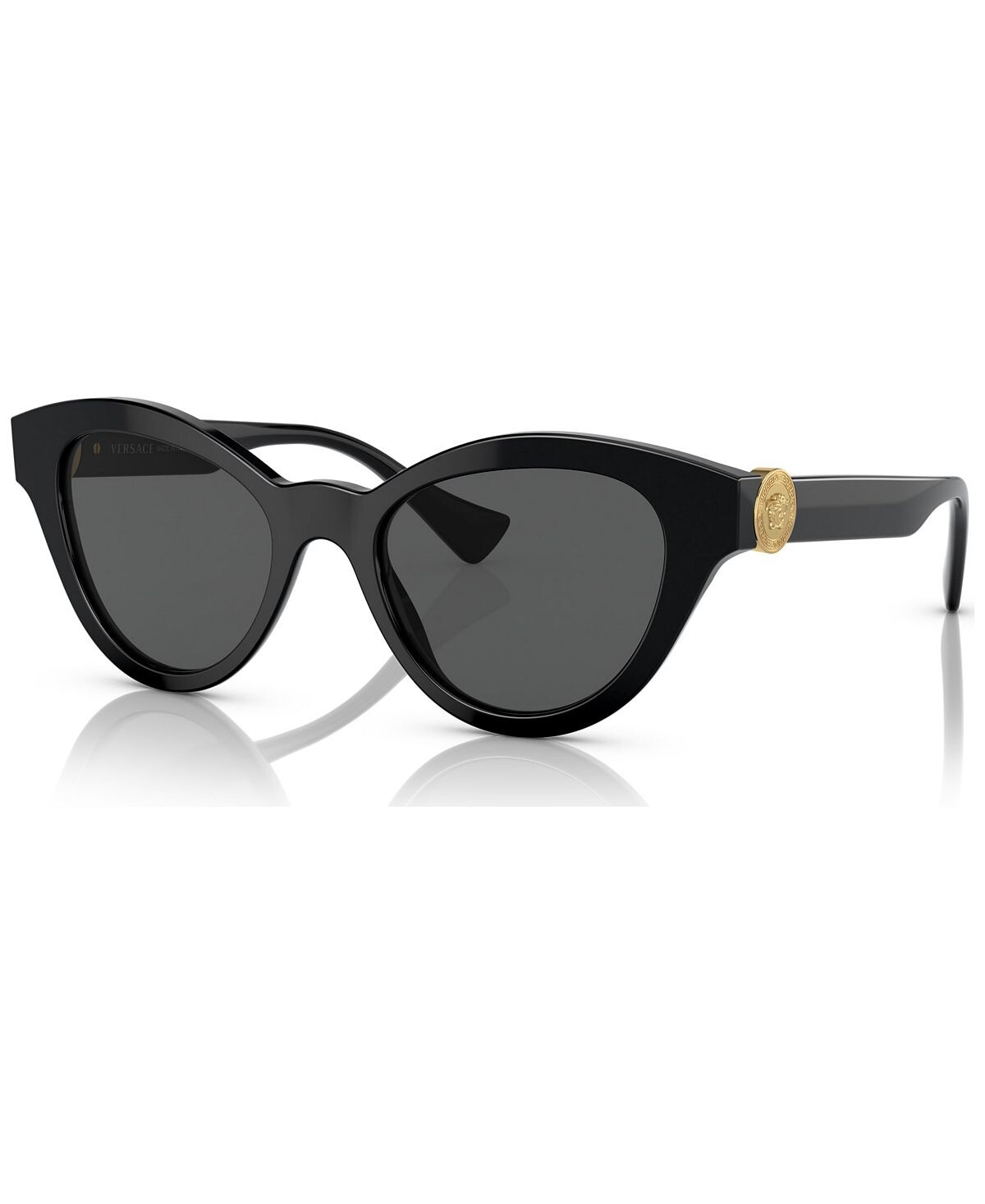 

Женские солнцезащитные очки с низкой перемычкой, VE4435F52-X Versace, черный