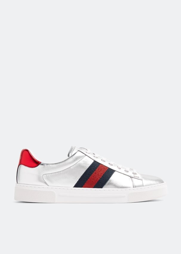 

Кроссовки Gucci Ace, серебряный