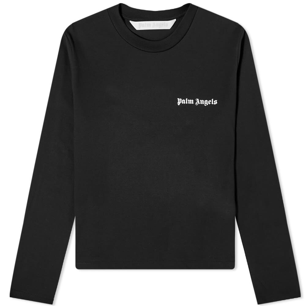 

Классическая тонкая футболка с длинным рукавом Palm Angels с логотипом