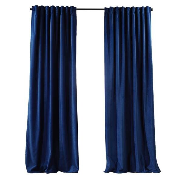 

Бархатная штора Puude Home Design 140245, 25x1x140 см, ночной синий