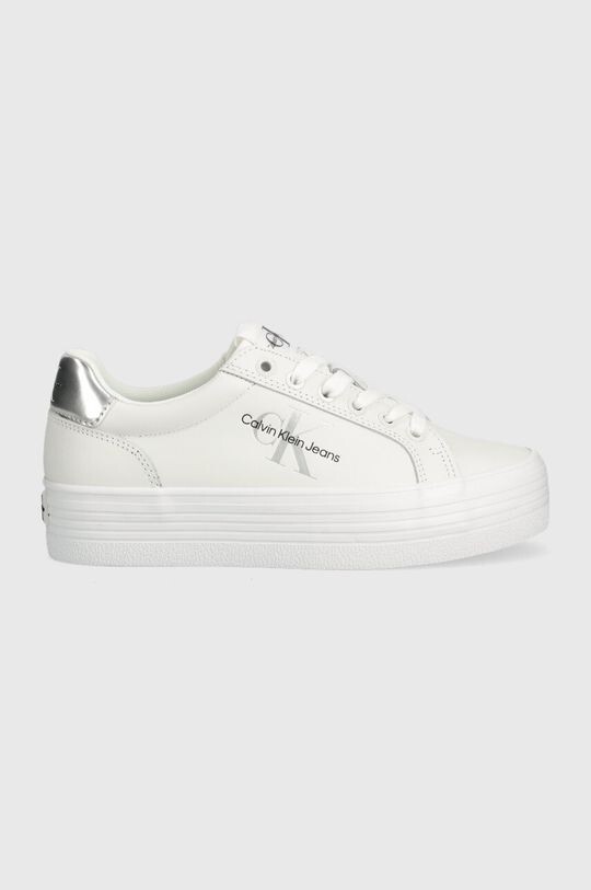 

Кожаные кроссовки VULC FLATFORM LACEUP Calvin Klein Jeans, белый