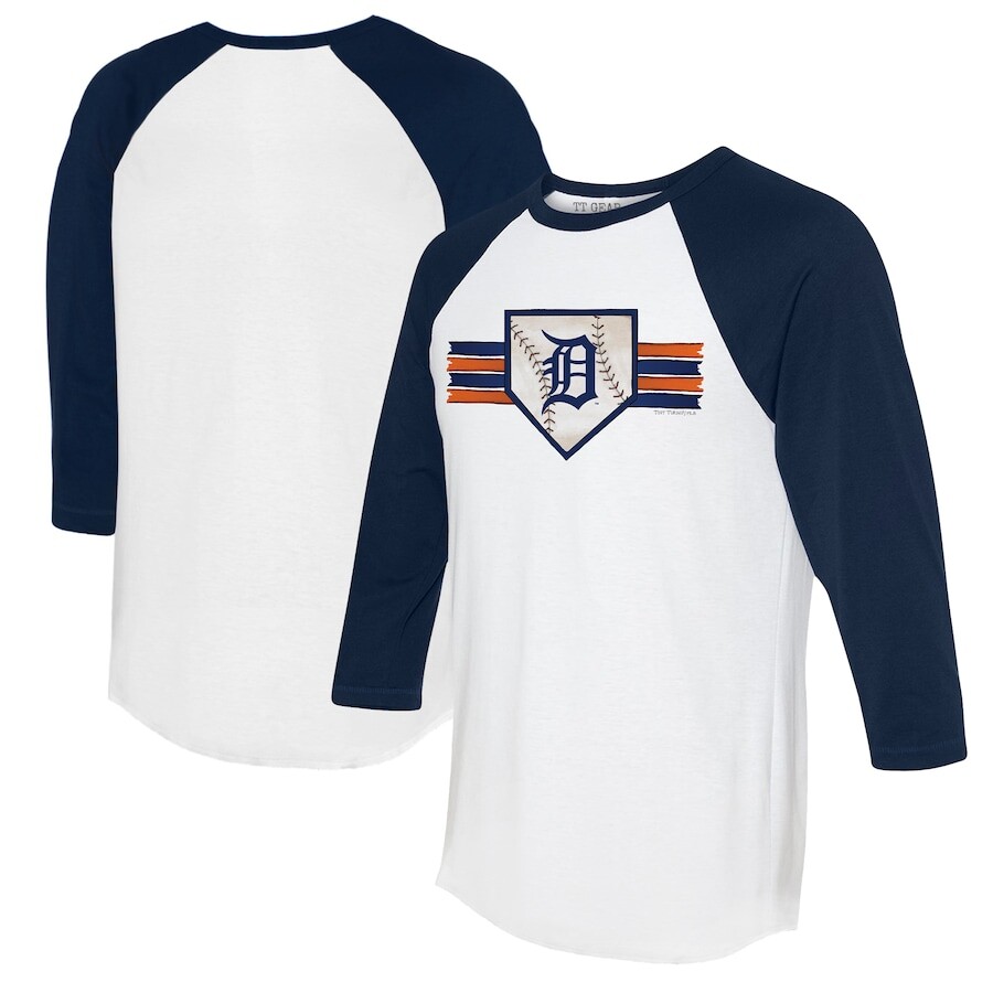 

Футболка с длинным рукавом Tiny Turnip Detroit Tigers, белый