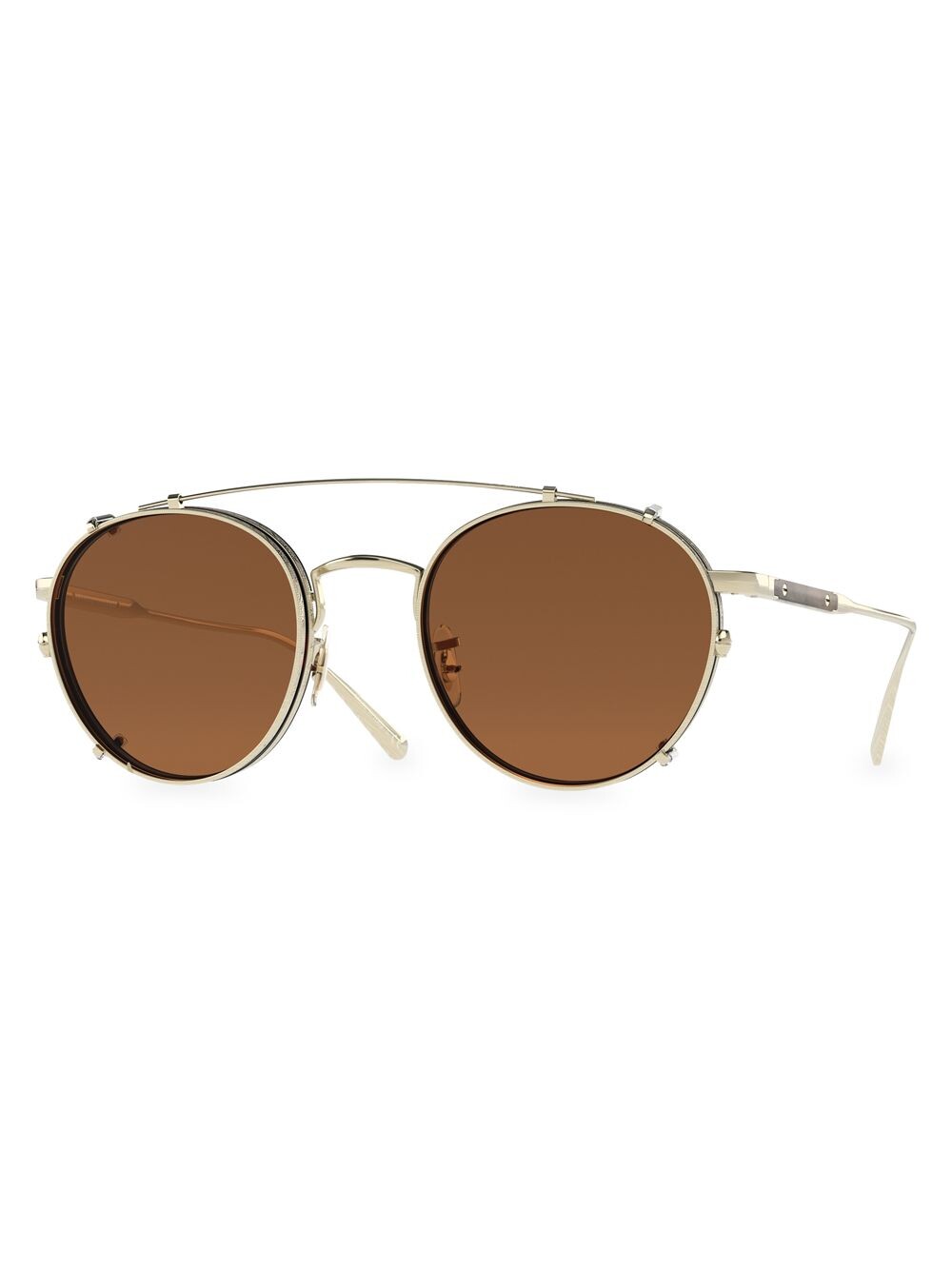 

Солнцезащитные очки Artemio 48MM Pantos Brunello Cucinelli & Oliver Peoples, золотой