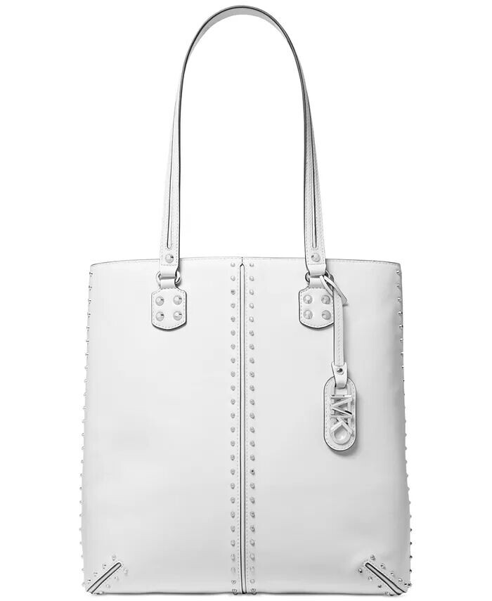 

Большая кожаная сумка-тоут Astor North South Michael Kors, белый