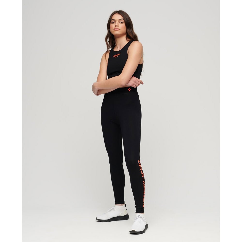 

Леггинсы Superdry Core Sport High Waist, черный