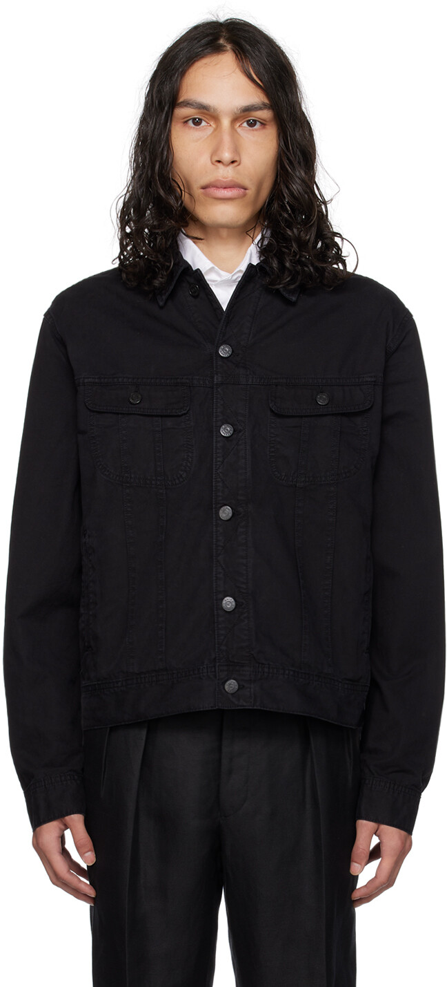 

Черная куртка свободного кроя Ralph Lauren Purple Label, Черный