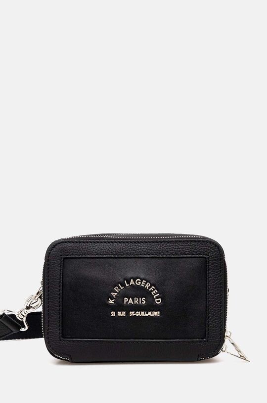 

Кожаная сумка Karl Lagerfeld, черный