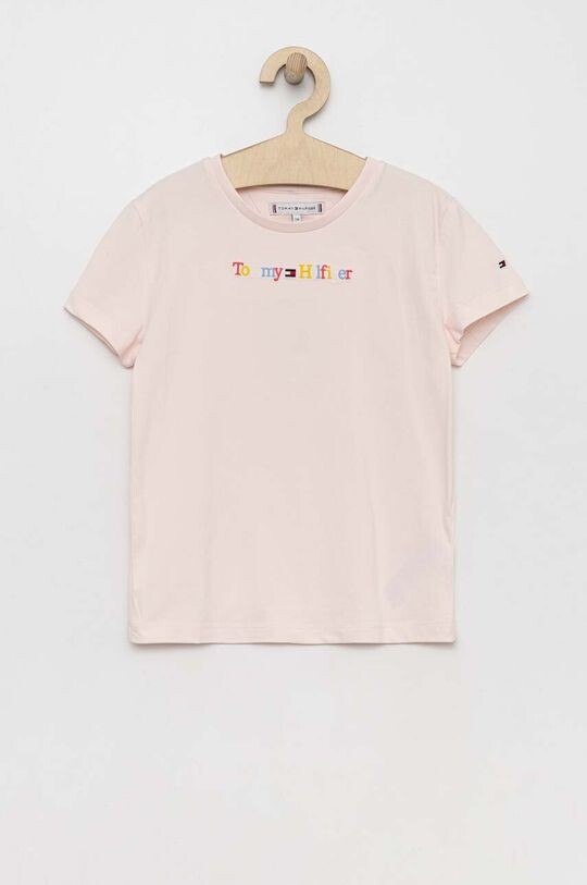 

Детская футболка Tommy Hilfiger, розовый