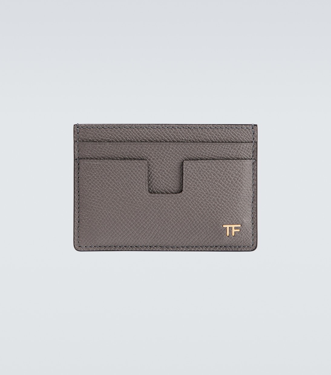 

Визитница из зерненой кожи Tom Ford, серый