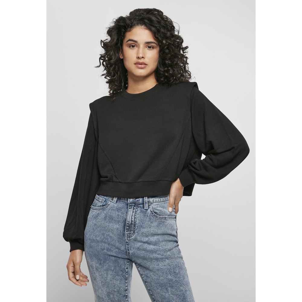 

Толстовка Urban Classics Round Neck Ded Shoulder Modal Terry, черный