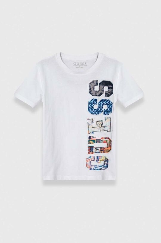 

Guess Детская хлопковая футболка, белый