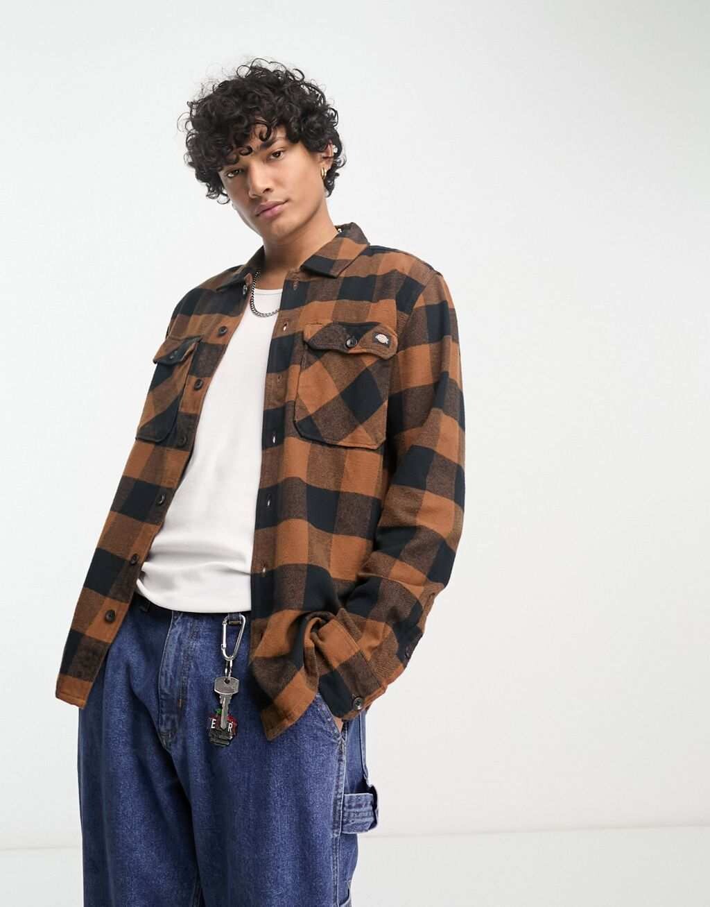

Коричневая рубашка в клетку Dickies New Sacramento