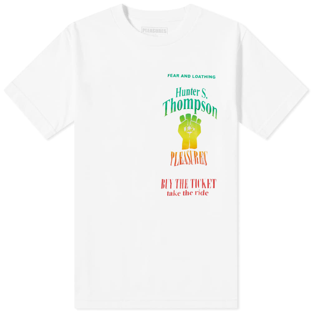 

Футболка Pleasures X Hunter S. Thompson Take The Ride, белый