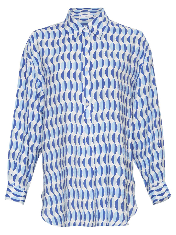 Блуза MOSS COPENHAGEN Maretha, синий