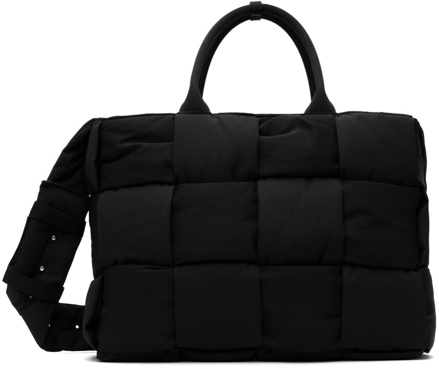 

Черная большая мягкая сумка-тоут Arco Bottega Veneta