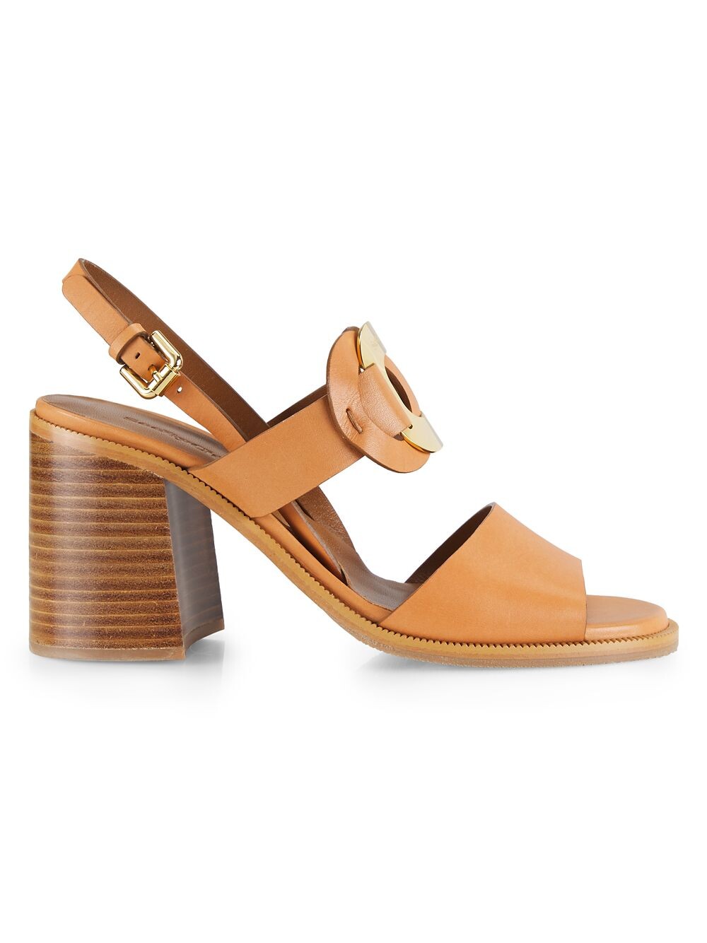 

Кожаные сандалии Chany See by Chloé, коричневый