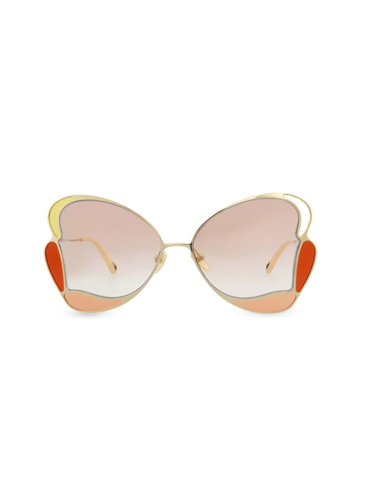 

Солнцезащитные очки-бабочки 60MM Chloé, золото