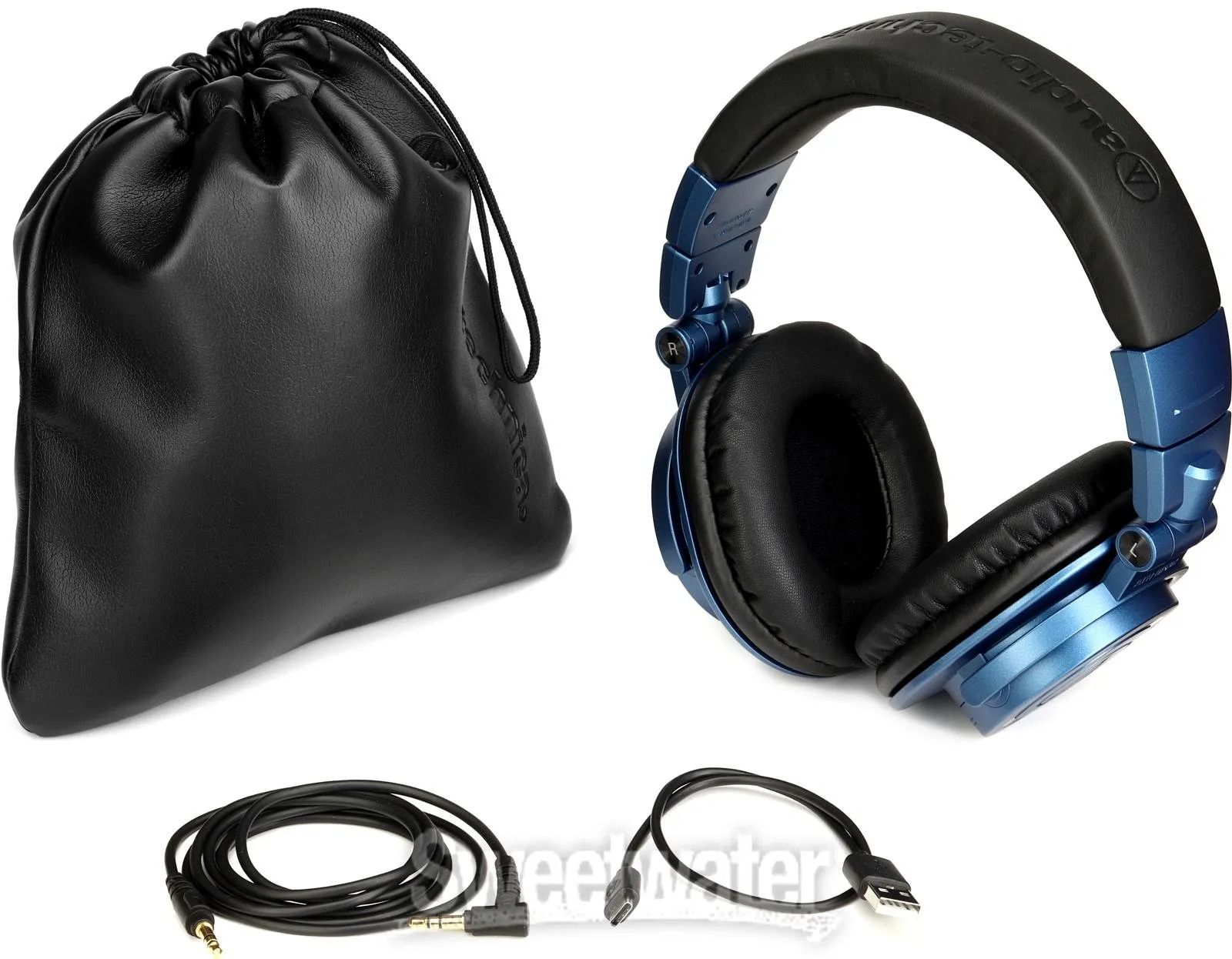 Audio-Technica ATH-M50xBT2DS Bluetooth-наушники закрытого типа — Deep Sea  Blue, ограниченная серия – купить из-за границы через сервис «CDEK.Shopping»