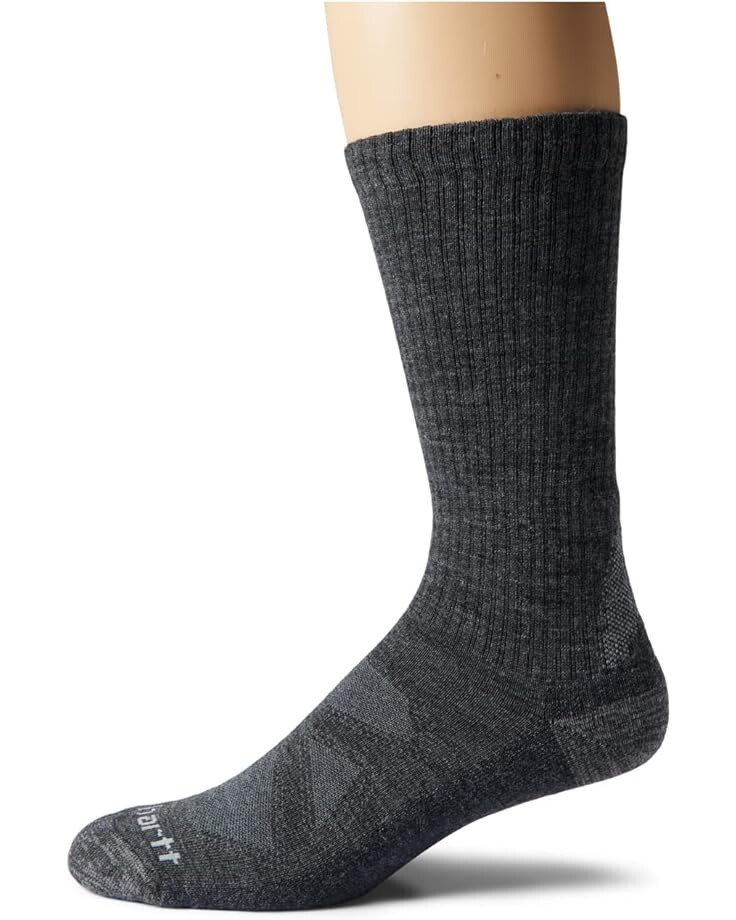 

Носки Carhartt Midweight Merino Wool Blend Boot Socks, цвет Carbon Heather