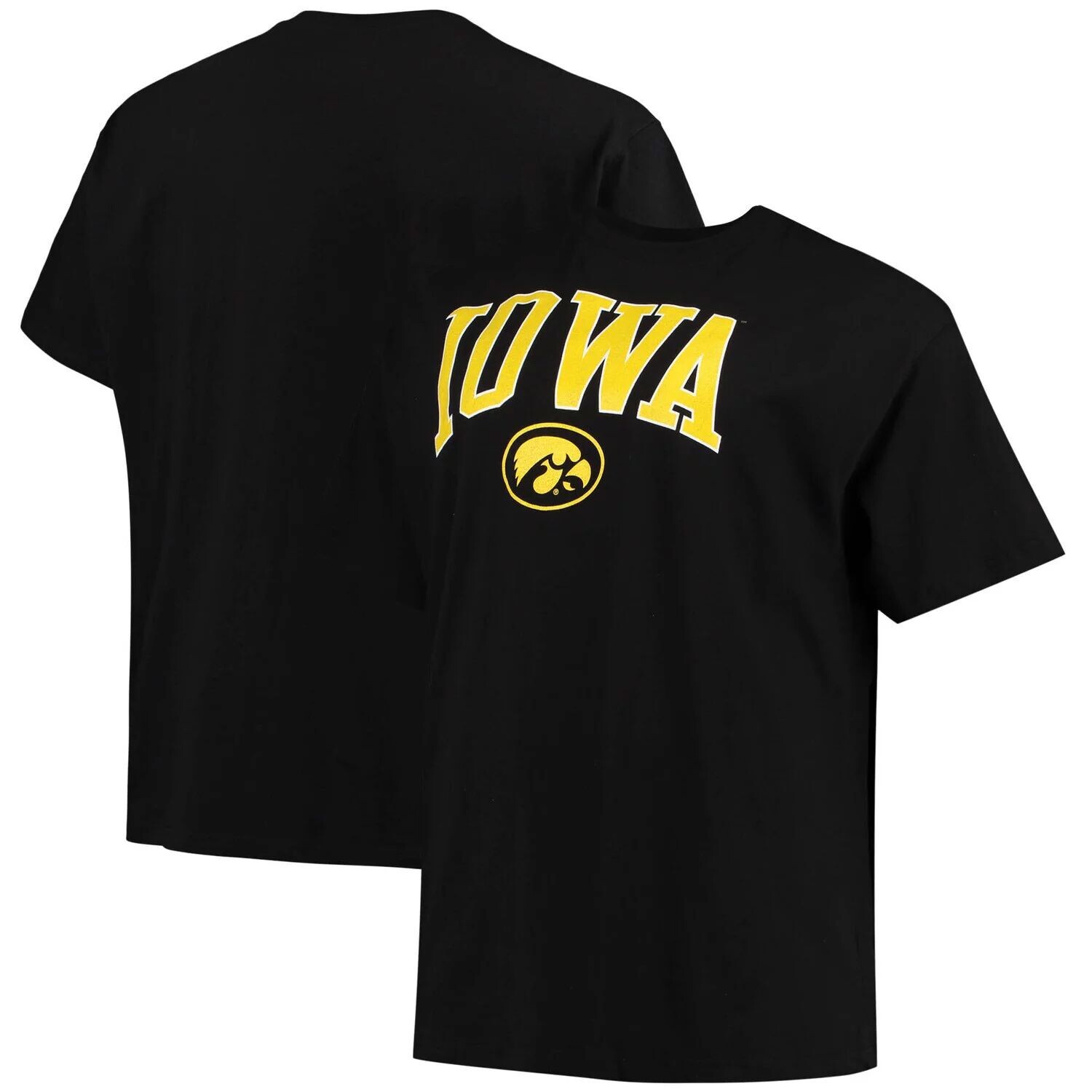 

Мужская черная футболка с надписью Champion Iowa Hawkeyes Big & Tall Arch, Черный