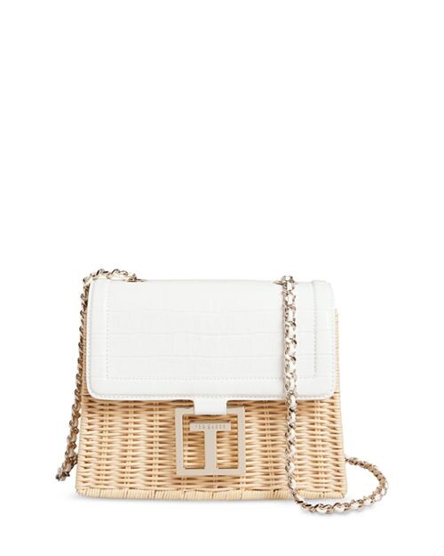 

Маленькая сумка-корзина Jaylisi из искусственной кожи крокодила Ted Baker, цвет Ivory/Cream