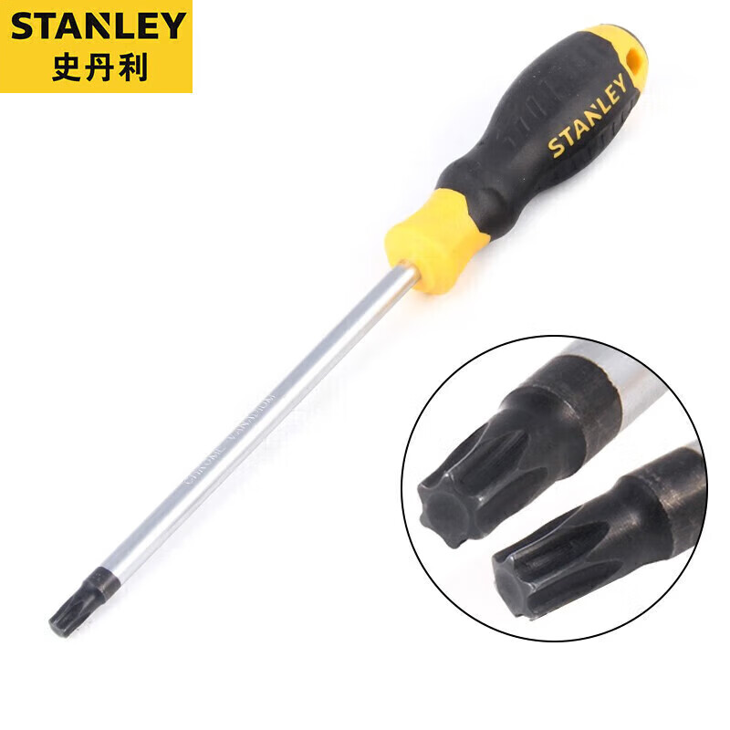 Stanley Отвертка Torx серии B Отвертка в форме цветка с пластиковой ручкой и магнитом Т25х100мм 60-848-23