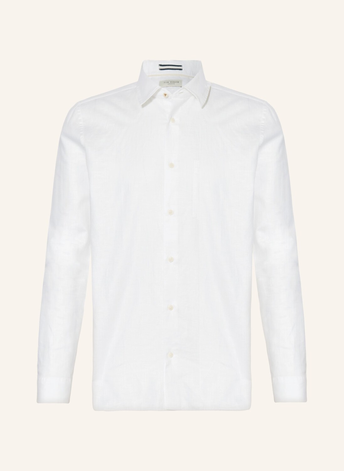 

Рубашка TED BAKER KINGWEL Regular Fit mit Leinen, белый