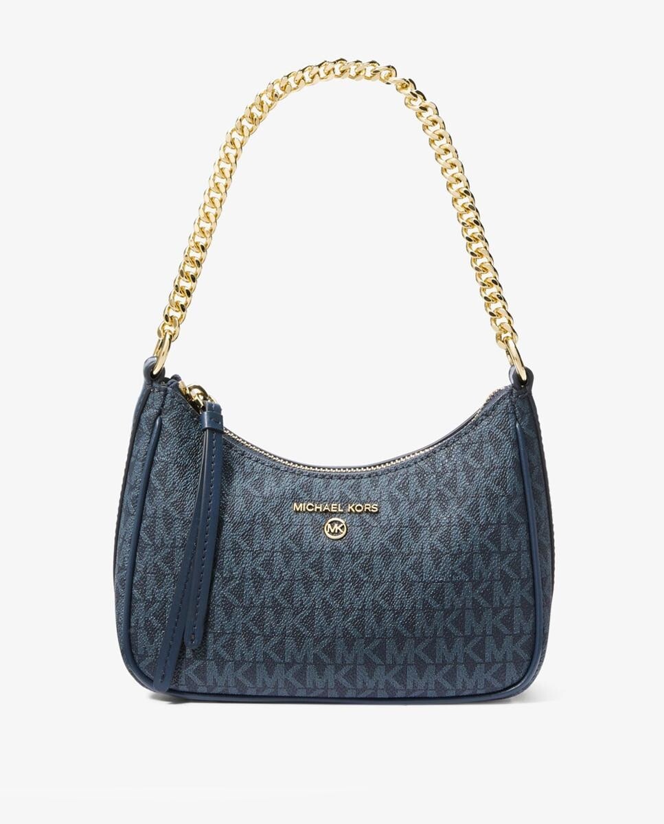 

Синяя сумка через плечо Jet Set Charm с ручкой-цепочкой Michael Michael Kors, темно-синий