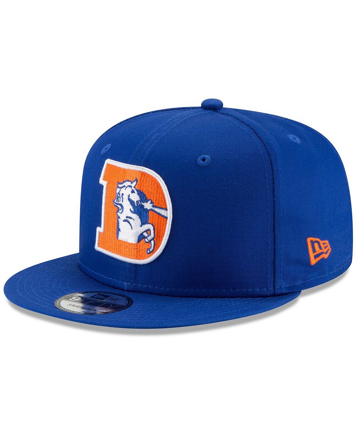 

Мужская регулируемая бейсболка Snapback Royal Denver Broncos Throwback 9Fifty New Era