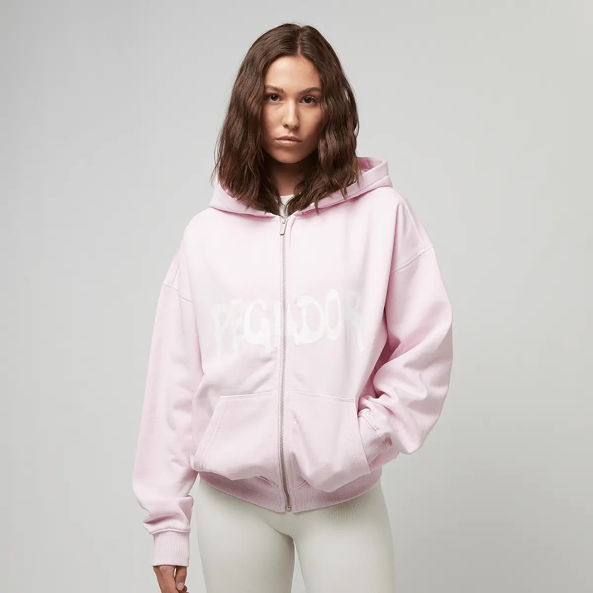 

Спортивная куртка Pegador Ramira Oversized Sweat Jacket, розовый/белый