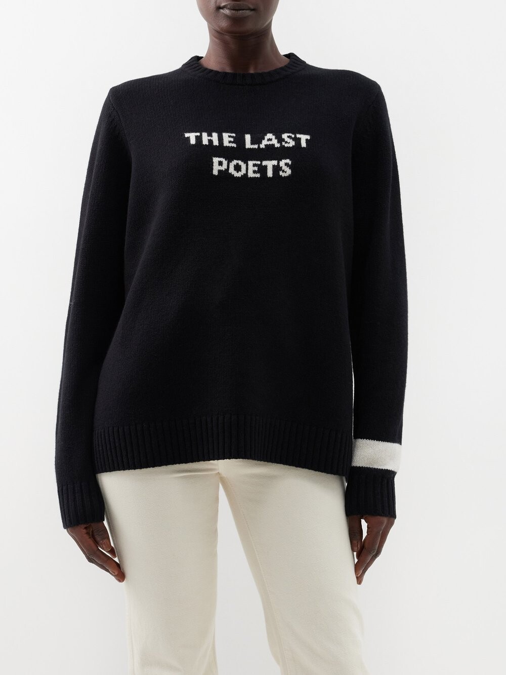 

The last poets-свитер из жаккардовой шерсти. Bella Freud, черный