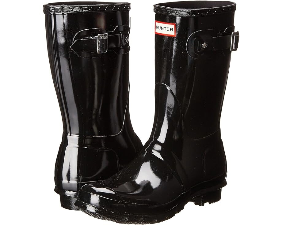 

Ботинки Hunter Original Short Gloss, черный