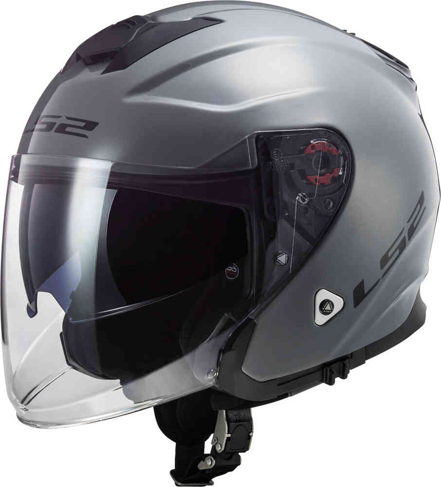 Реактивный шлем Infinity OF521 LS2, серый защитный козырек для мотоциклетного шлема откидной пузырьковый козырек для шлемов с открытым лицом ретро очки moto casco серебристые линзы