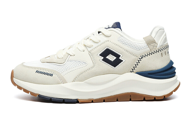 

Кроссовки LOTTO Lifestyle Shoes Men Low-top Beige/navy, бежевый/темно-синий