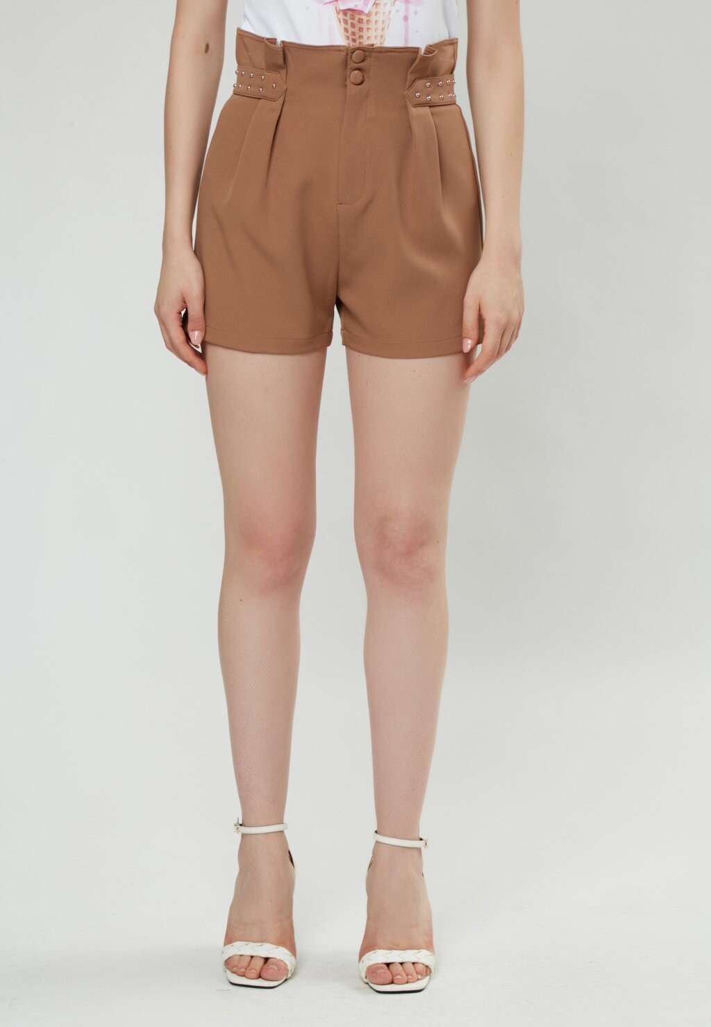 

Шорты PLEATED INFLUENCER, цвет camel