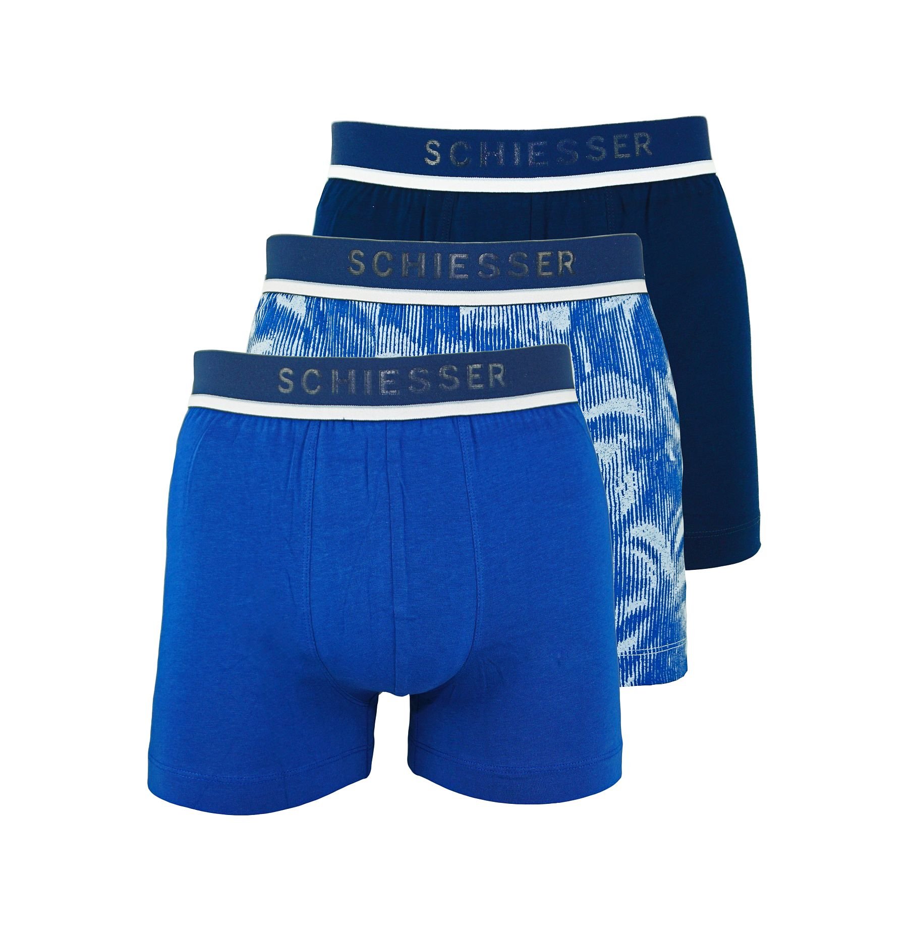 Боксеры Schiesser Schiesser Boxershorts 3 Pack Unterhosen Shorts, синий