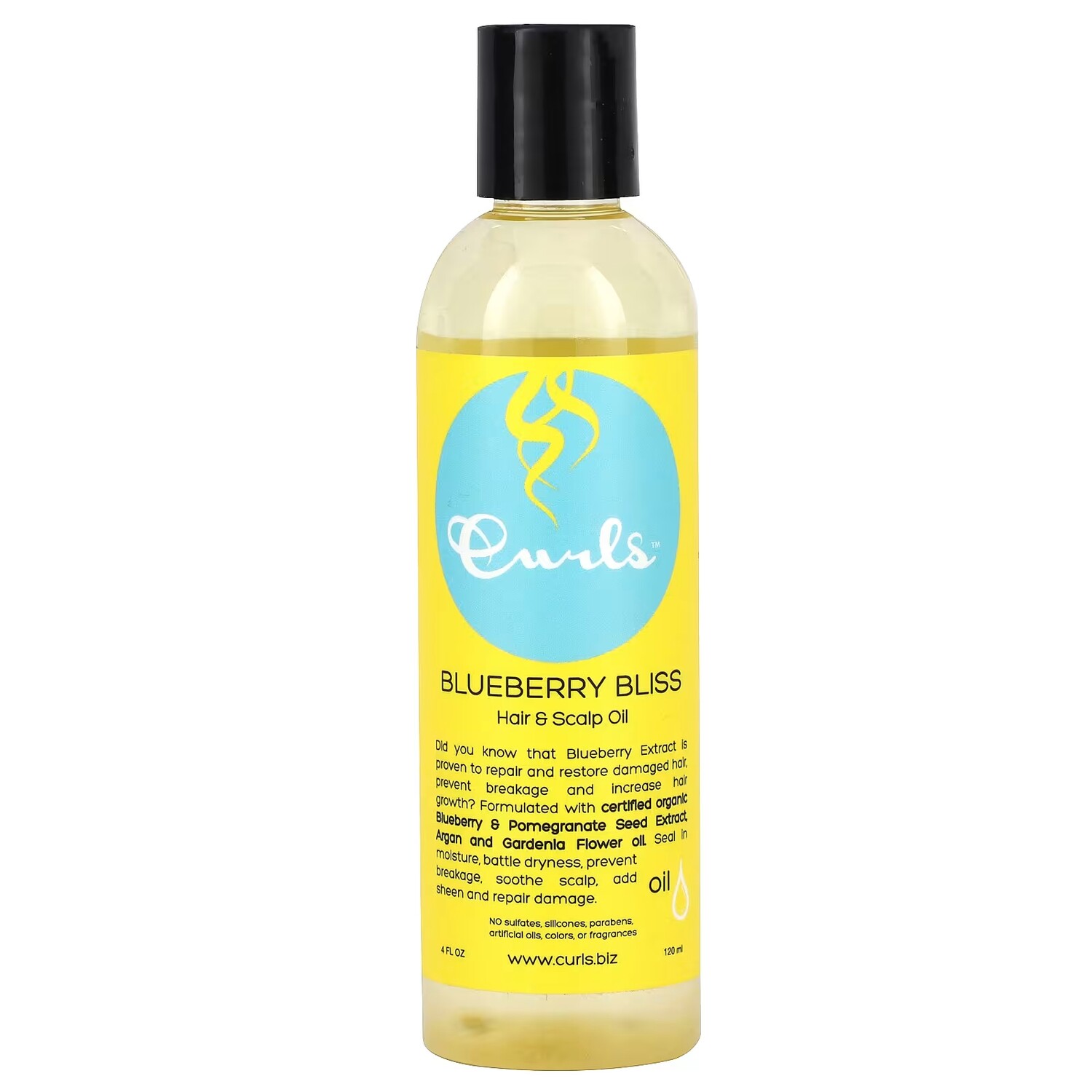 

Масло для волос и кожи головы Curls Blueberry Bliss, 120 мл