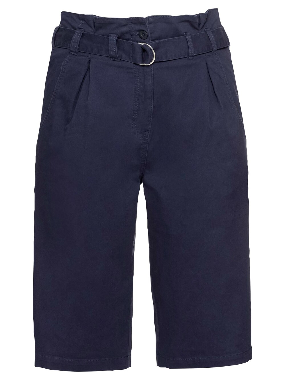 Обычные брюки со складками спереди Sheego, морской синий