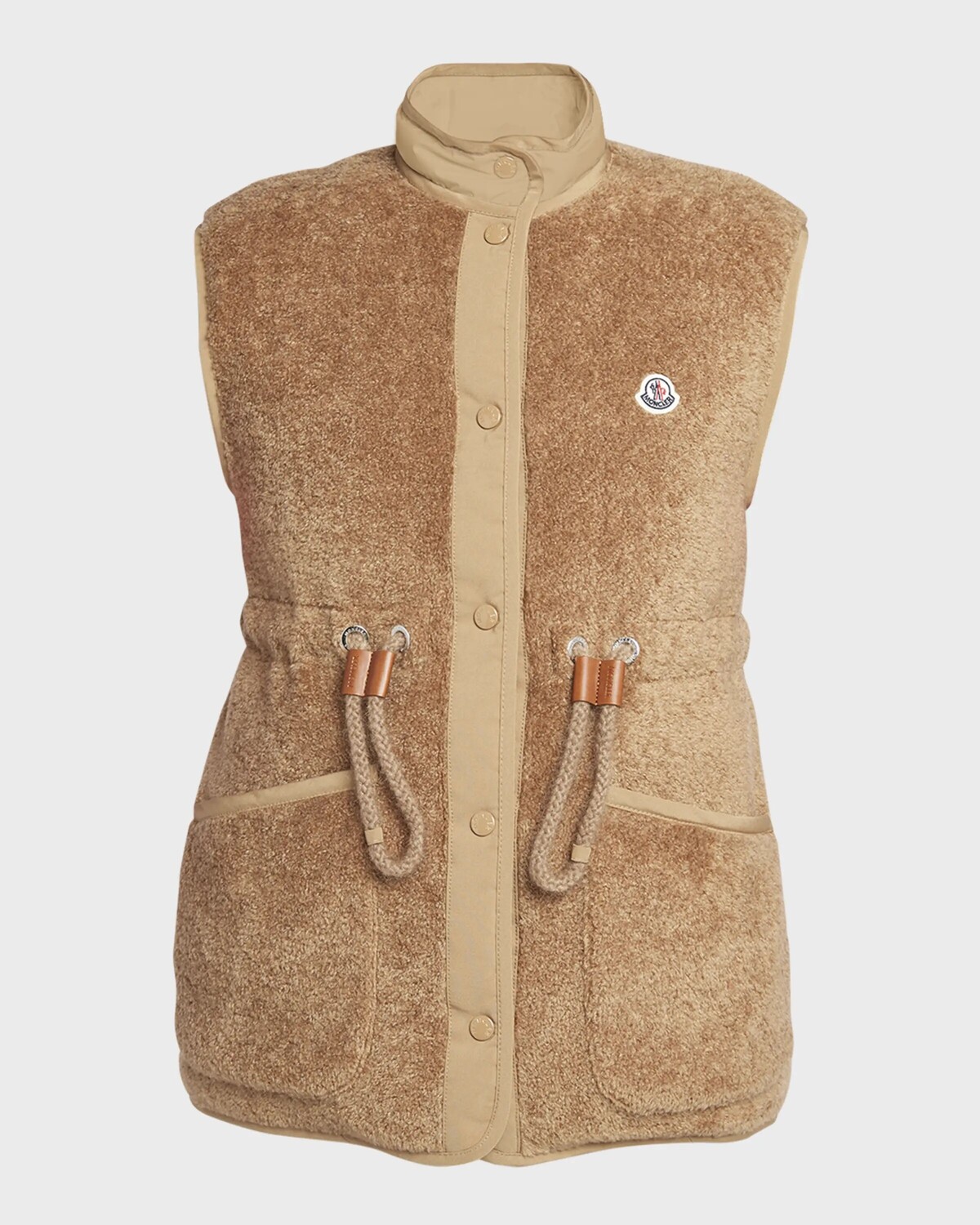 

Флисовый жилет Bost Teddy Moncler, цвет Medium Beige
