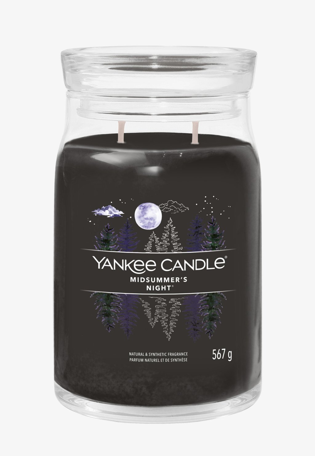 Ароматическая свеча Signature Large Jar Midsummers Night Yankee Candle, черный ароматическая свеча signature large jar pink sands yankee candle розовый