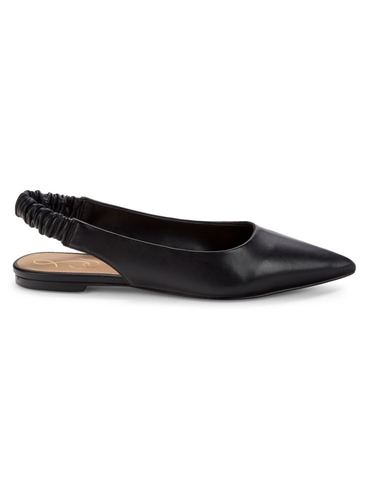 

Кожаные балетки Whitney с открытой пяткой Sam Edelman, черный