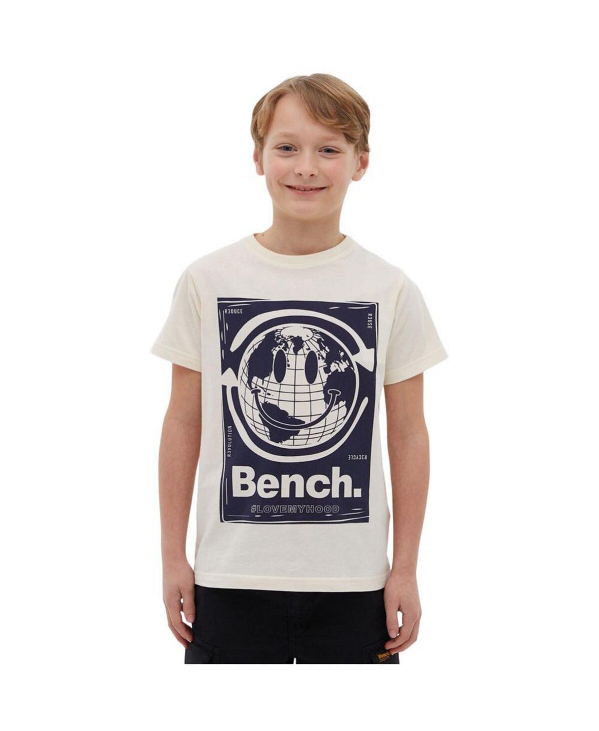 

Футболка Child Boys Globe цвета экрю Bench