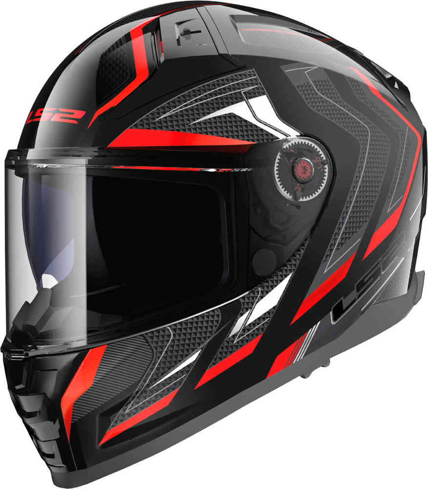 FF811 Vector II Шлем Ализера LS2, черный красный абсолютный шлем вектор ii ls2 черный титан